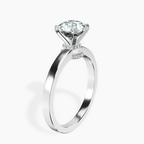 Platinum Ember Secret Halo Lab Diamond Ring standing product image one