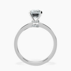Platinum Ember Secret Halo Lab Diamond Ring side right image one
