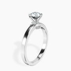 Platinum Ember Secret Halo Lab Diamond Ring standing product image one