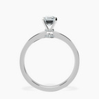 Platinum Ember Secret Halo Lab Diamond Ring side right image one