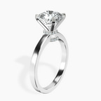 Platinum Ember Secret Halo Lab Diamond Ring standing product image one
