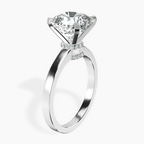 Platinum Ember Secret Halo Lab Diamond Ring standing product image one