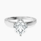 Platinum Ember Secret Halo Lab Diamond Ring front image