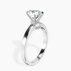 Platinum Ember Secret Halo Lab Diamond Ring standing product image one