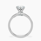 Platinum Ember Secret Halo Lab Diamond Ring side right image one