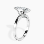 Platinum Ember Secret Halo Lab Diamond Ring standing product image one