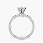Platinum Ember Secret Halo Lab Diamond Ring side right image one
