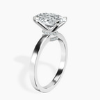 2.99 ct. oval Ember Halo Ring in platinum standing product image one