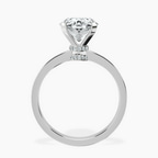 Platinum Ember Secret Halo Lab Diamond Ring side right image one