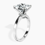 Platinum Ember Secret Halo Lab Diamond Ring standing product image one
