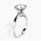 Platinum Ember Secret Halo Lab Diamond Ring standing product image one