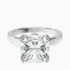 Platinum Ember Secret Halo Lab Diamond Ring front image