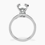 Platinum Ember Secret Halo Lab Diamond Ring side right image one