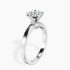 Platinum Ember Secret Halo Lab Diamond Ring standing product image one