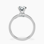 Platinum Ember Secret Halo Lab Diamond Ring side right image one