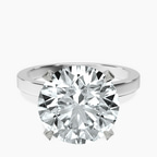 Platinum Ember Secret Halo Lab Diamond Ring front image