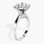 Platinum Ember Secret Halo Lab Diamond Ring standing product image one