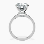 Platinum Ember Secret Halo Lab Diamond Ring side right image one