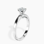Platinum Ember Secret Halo Lab Diamond Ring standing product image one