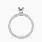 Platinum Ember Secret Halo Lab Diamond Ring side right image one