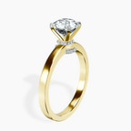 10kt Yellow Gold Ember Secret Halo Lab Diamond Ring standing product image one