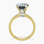 10kt Yellow Gold Ember Secret Halo Lab Diamond Ring side right image one