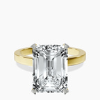 10kt Yellow Gold Ember Secret Halo Lab Diamond Ring front image