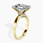 10kt Yellow Gold Ember Secret Halo Lab Diamond Ring standing product image one