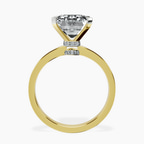 10kt Yellow Gold Ember Secret Halo Lab Diamond Ring side right image one