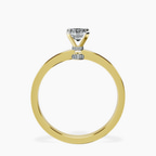 10kt Yellow Gold Ember Secret Halo Lab Diamond Ring side right image one