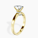 14kt Yellow Gold Ember Secret Halo Lab Diamond Ring standing product image one