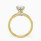 14kt Yellow Gold Ember Secret Halo Lab Diamond Ring side right image one
