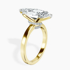 10kt Yellow Gold Ember Secret Halo Lab Diamond Ring standing product image one