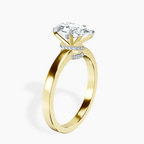 10kt Yellow Gold Ember Secret Halo Lab Diamond Ring standing product image one