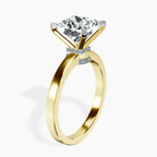 14kt Yellow Gold Ember Secret Halo Lab Diamond Ring standing product image one