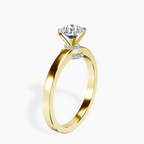 14kt Yellow Gold Ember Secret Halo Lab Diamond Ring standing product image one