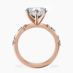 18kt Rose Gold Sheryl Marquise Side Stone Lab Diamond Ring side right image one
