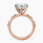 14kt Rose Gold Sheryl Marquise Side Stone Lab Diamond Ring side right image one