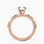 14kt Rose Gold Sheryl Marquise Side Stone Lab Diamond Ring side right image one
