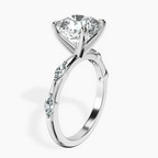 Platinum Sheryl Marquise Side Stone Lab Diamond Ring standing product image one