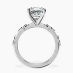 Platinum Sheryl Marquise Side Stone Lab Diamond Ring side right image one