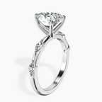 Platinum Sheryl Marquise Side Stone Lab Diamond Ring standing product image one