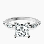 Platinum Sheryl Marquise Side Stone Lab Diamond Ring front image