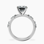 Platinum Sheryl Marquise Side Stone Lab Diamond Ring side right image one