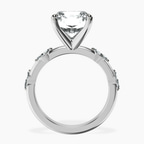 Platinum Sheryl Marquise Side Stone Lab Diamond Ring side right image one