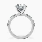 Platinum Sheryl Marquise Side Stone Lab Diamond Ring side right image one