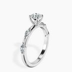 Platinum Sheryl Marquise Side Stone Lab Diamond Ring standing product image one