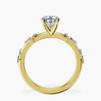 18ct Yellow Gold Sheryl Marquise Side Stone Lab Diamond Ring side right image one