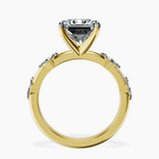 18kt Yellow Gold Sheryl Marquise Side Stone Lab Diamond Ring side right image one