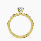 18kt Yellow Gold Sheryl Marquise Side Stone Lab Diamond Ring side right image one
